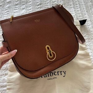 Mulberry Amberley Shoulder Bag Satchel Crossbody Bag with Original Dust Bag